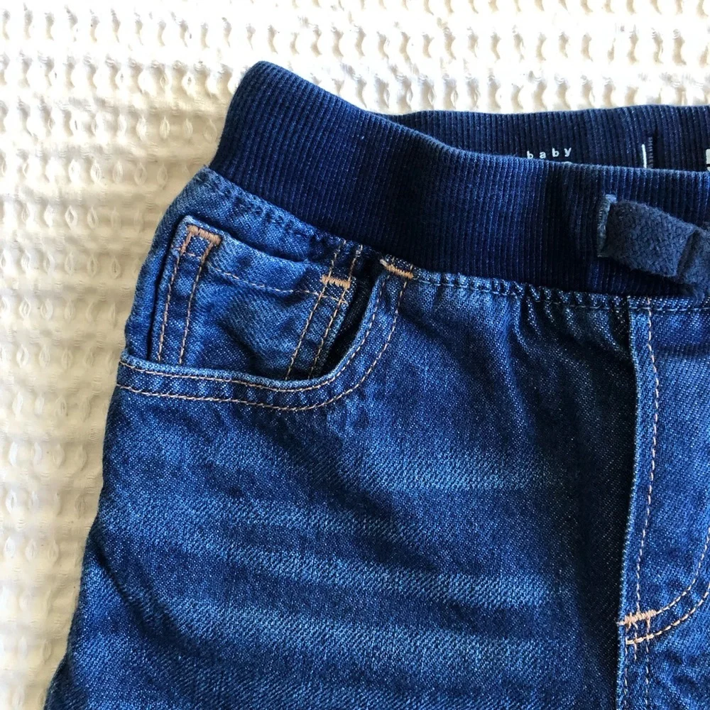 GAP Kid’s Navy Denim Knit Waist Shorts Size 5T